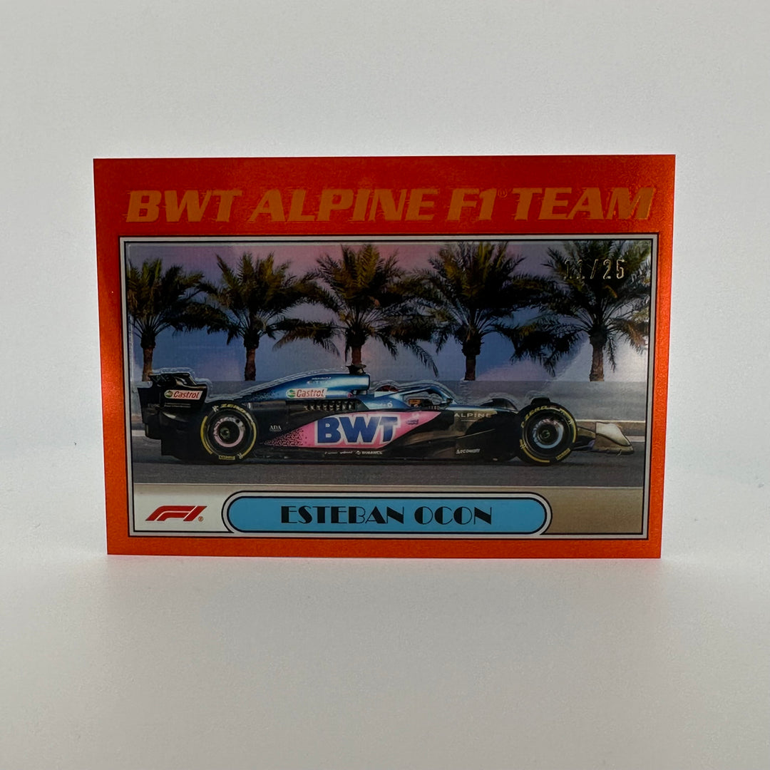 11/25 Orange - Esteban Ocon #AU77-EO - 2023 Topps Chrome