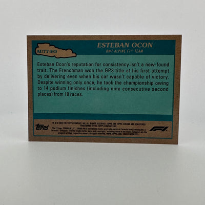 11/25 Orange - Esteban Ocon #AU77-EO - 2023 Topps Chrome