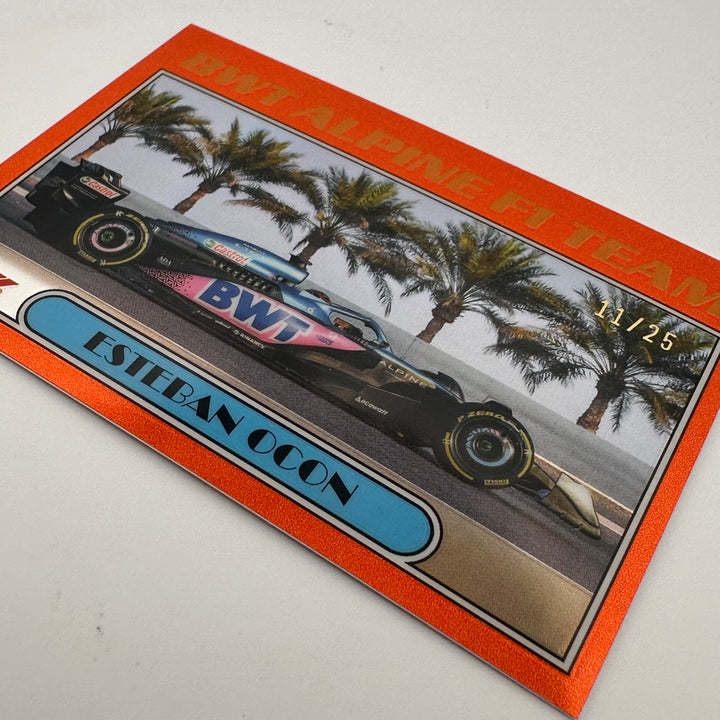 11/25 Orange - Esteban Ocon #AU77-EO - 2023 Topps Chrome