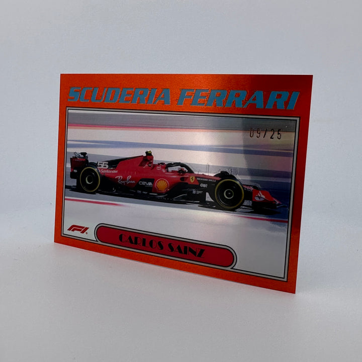 9/25 Orange - Carlos Sainz #AU77-CS - 2023 Topps Chrome