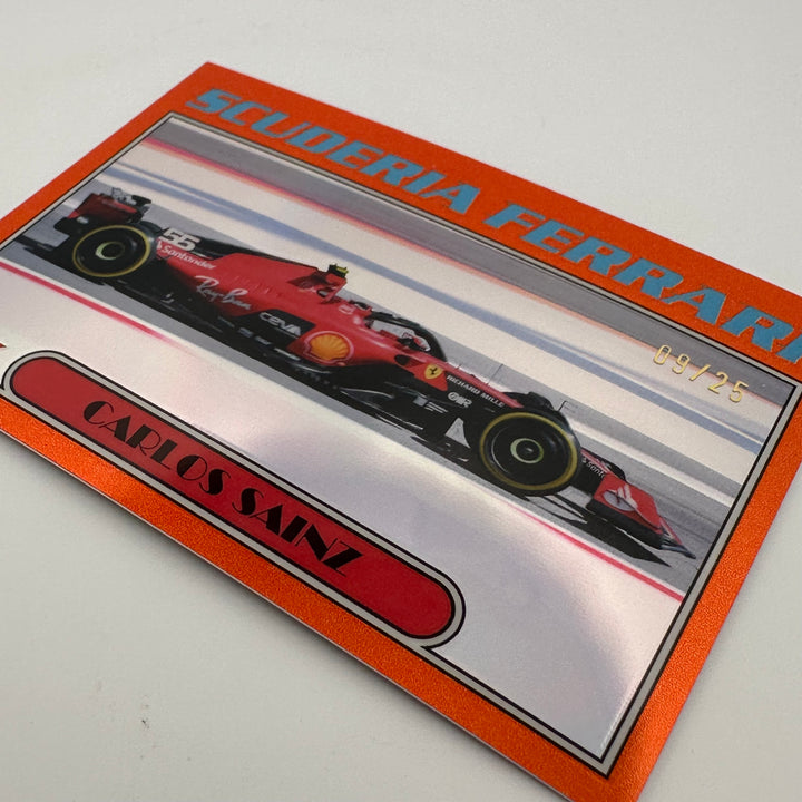 9/25 Orange - Carlos Sainz #AU77-CS - 2023 Topps Chrome