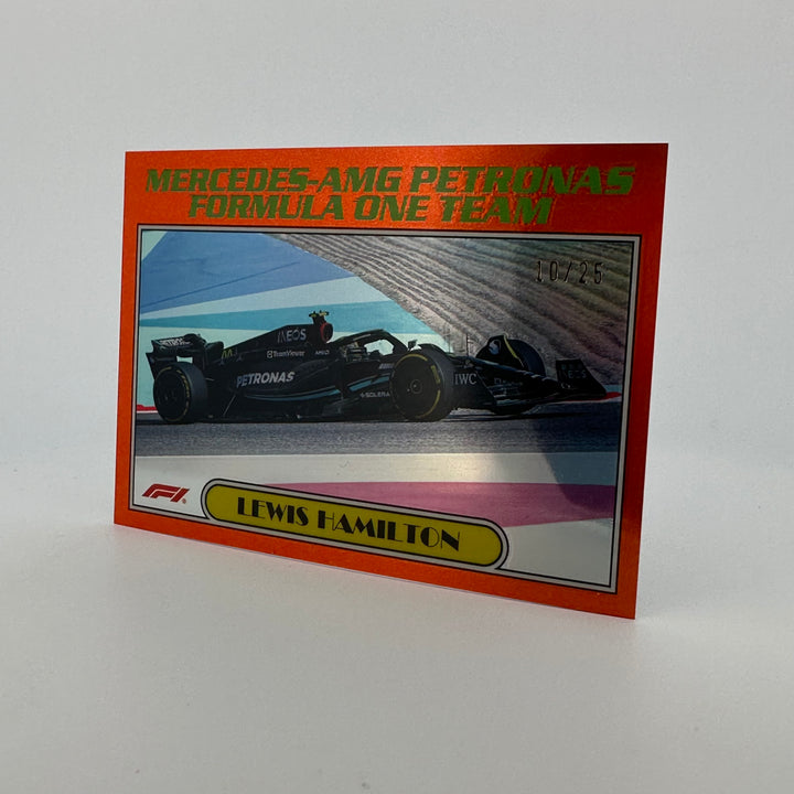 10/25 Orange - Lewis Hamilton #AU77-LH - 2023 Topps Chrome