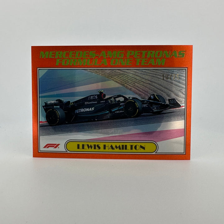 10/25 Orange - Lewis Hamilton #AU77-LH - 2023 Topps Chrome
