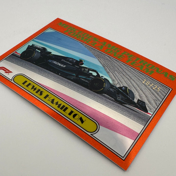 10/25 Orange - Lewis Hamilton #AU77-LH - 2023 Topps Chrome