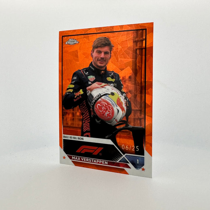 6/25 Orange - Max Verstappen #2 - 2023 Topps Chrome Sapphire