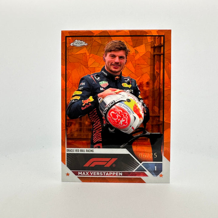 6/25 Orange - Max Verstappen #2 - 2023 Topps Chrome Sapphire