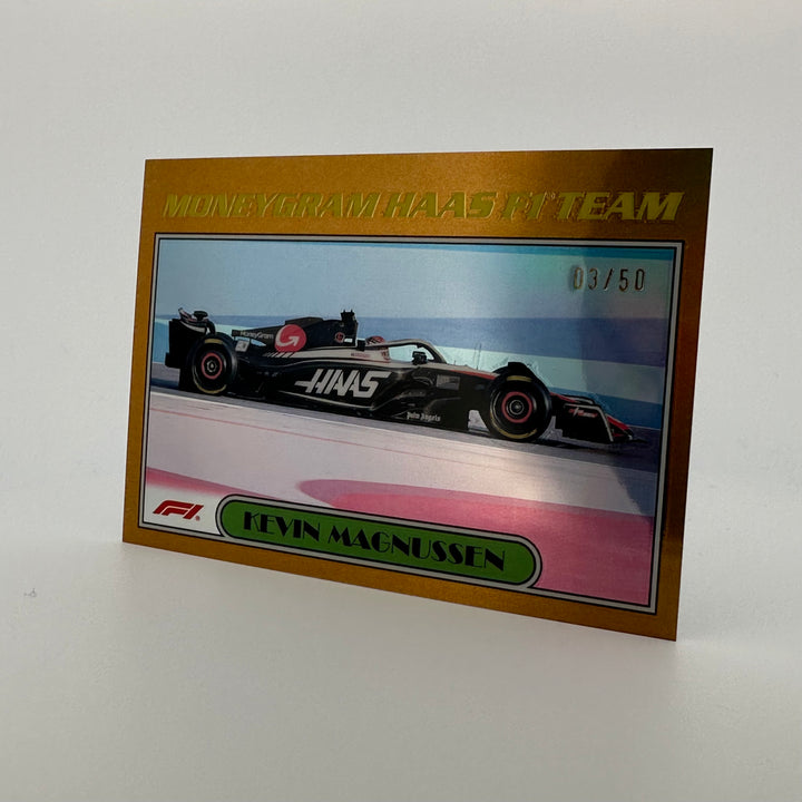 3/50 Gold - Kevin magnussen #AU77-KM - 2023 Topps Chrome