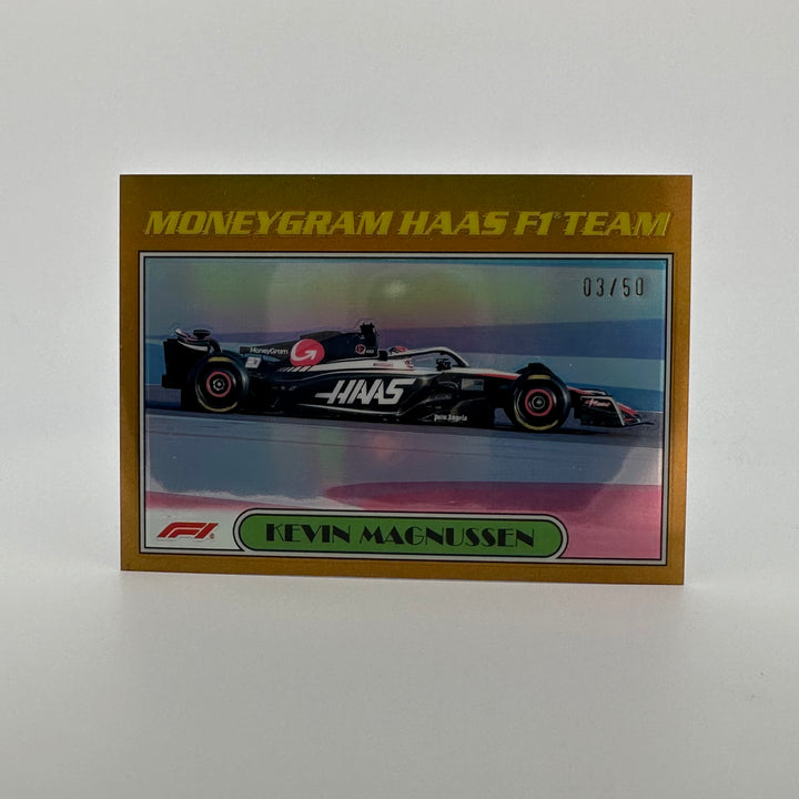 3/50 Gold - Kevin magnussen #AU77-KM - 2023 Topps Chrome