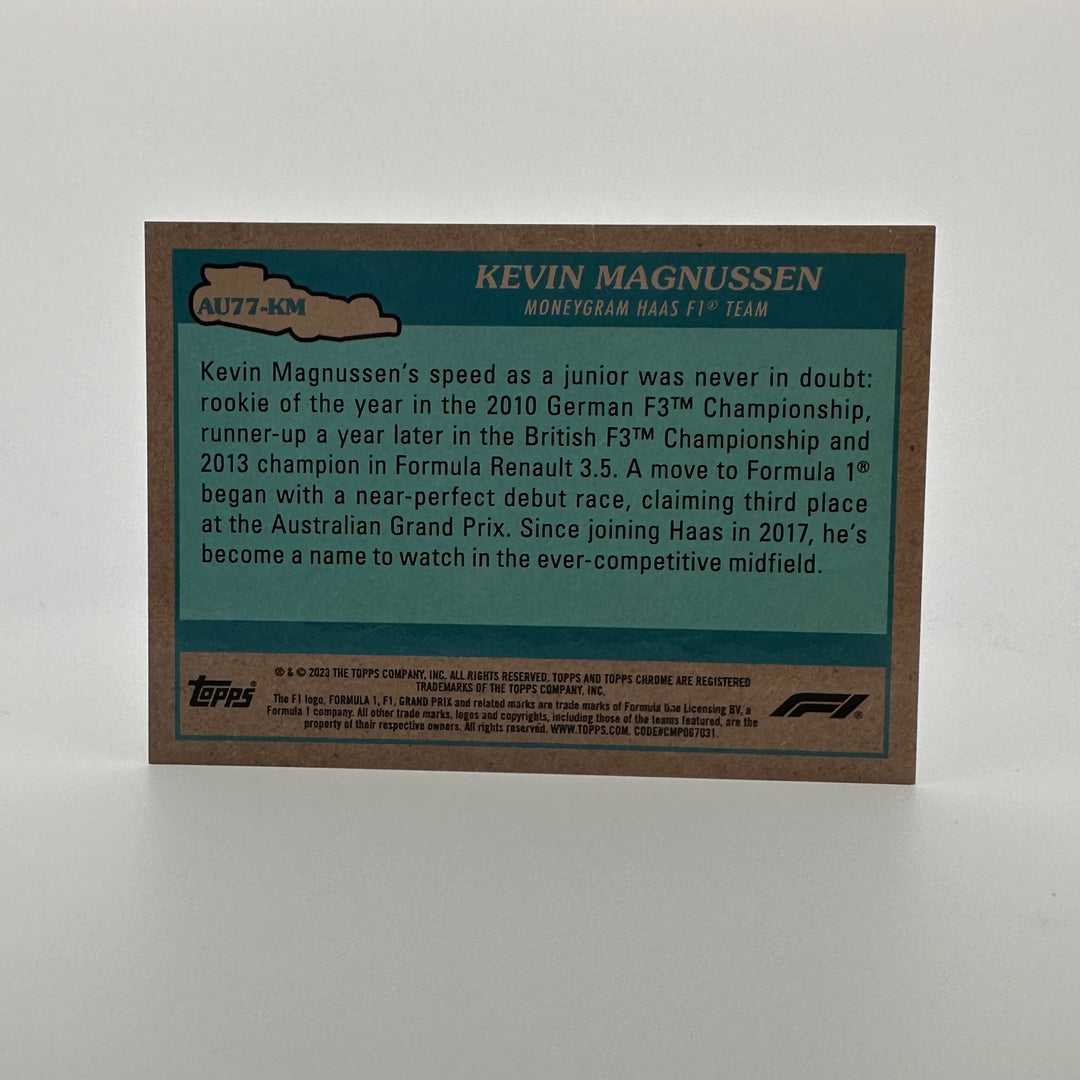3/50 Gold - Kevin magnussen #AU77-KM - 2023 Topps Chrome