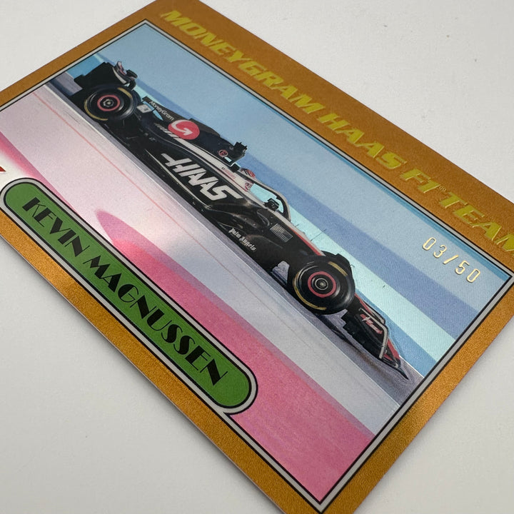 3/50 Gold - Kevin magnussen #AU77-KM - 2023 Topps Chrome