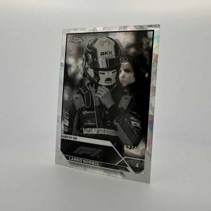 02/15 Lando Norris #26 - Black & White - 2023 Topps Chrome Sapphire