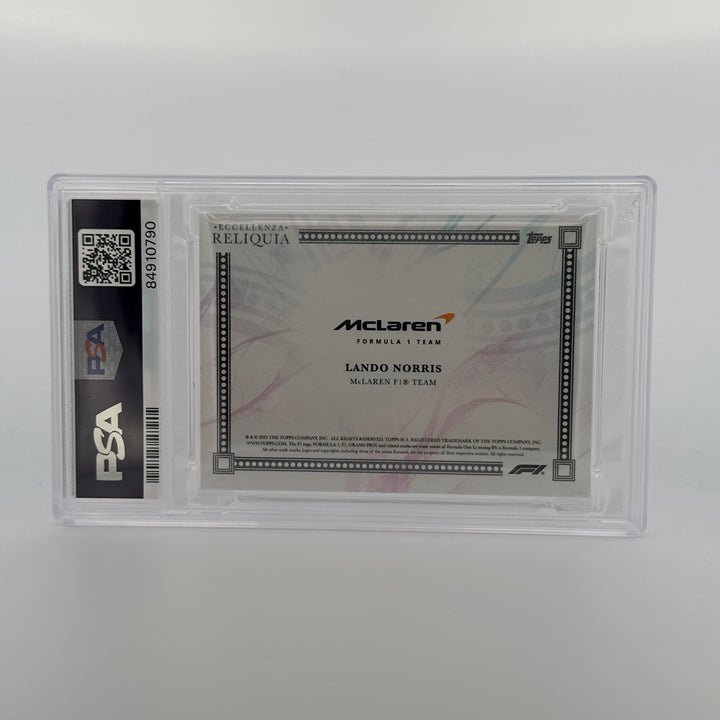 PSA 10 1/5 Gradient - Lando Norris - 2023 Eccellenza Reliquia