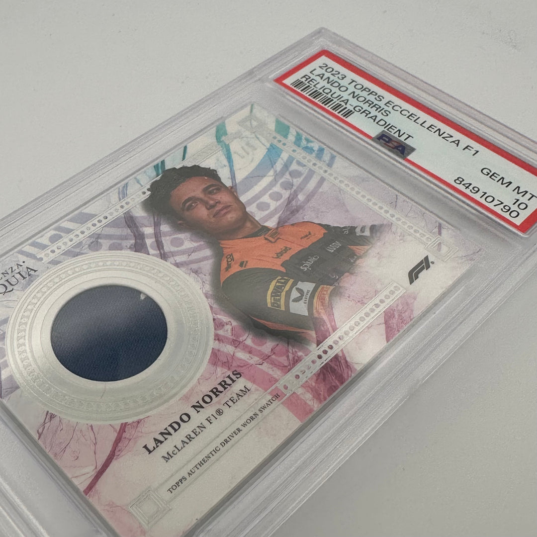 PSA 10 1/5 Gradient - Lando Norris - 2023 Eccellenza Reliquia