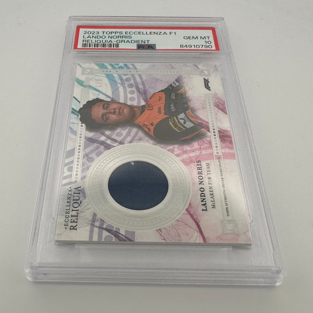 PSA 10 1/5 Gradient - Lando Norris - 2023 Eccellenza Reliquia