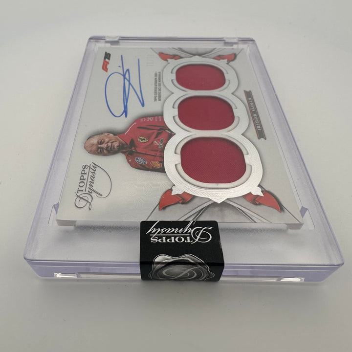 10/10 Silver - Frederic Vasseur #SDTRA-FVAII - Triple Relic Autograph - 2025 Topps Dynasty F1
