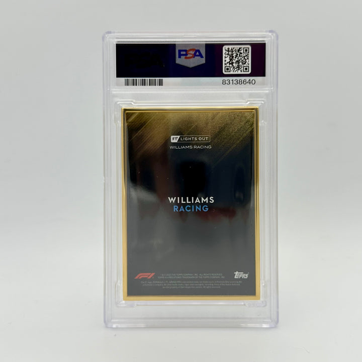 1/1 Gold Frame - Alexander Albon - Driver - 2022 Lights Out - PSA 8