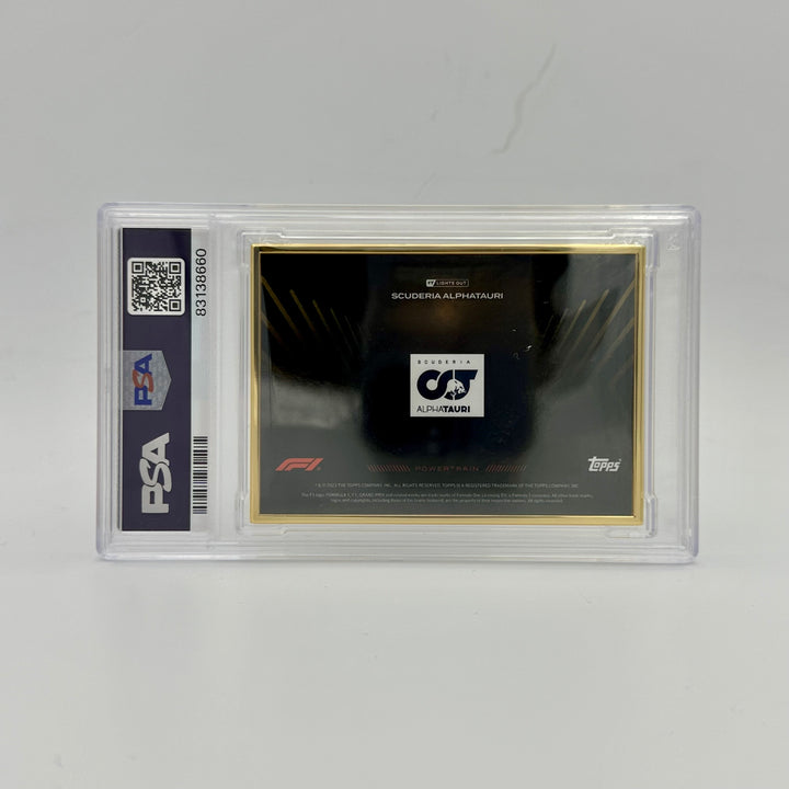 1/1 Gold Frame - Scuderia Alphatauri - Powertrain - 2022 Lights Out - PSA 9