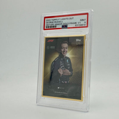 1/1 Gold Frame - George Russell - History Maker - 2022 Lights Out - PSA 9