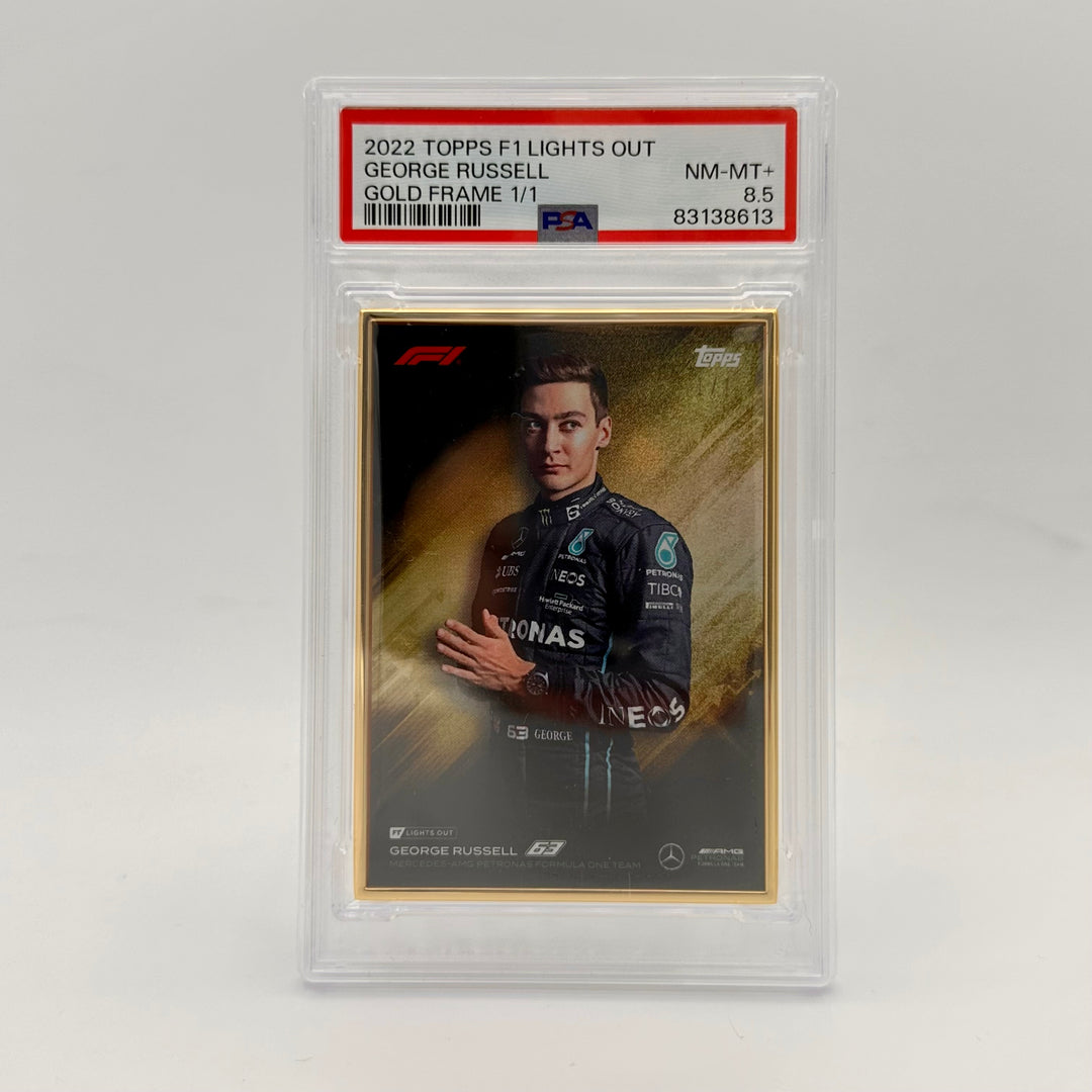 1/1 Gold Frame - George Russell - Driver - 2022 Lights Out - PSA8.5