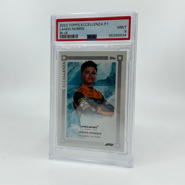 PSA 9 - /49 Lando Norris - Blue - 2023 Topps Eccellenza