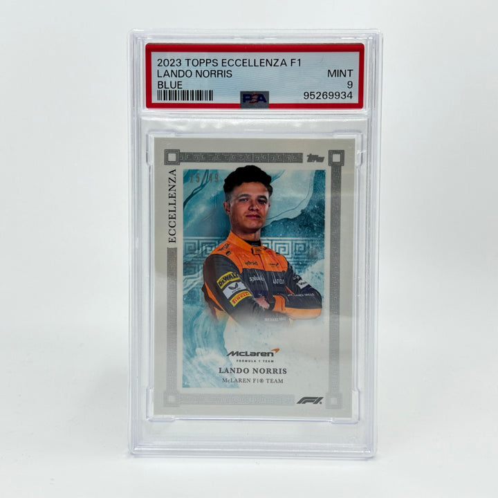 PSA 9 - /49 Lando Norris - Blue - 2023 Topps Eccellenza