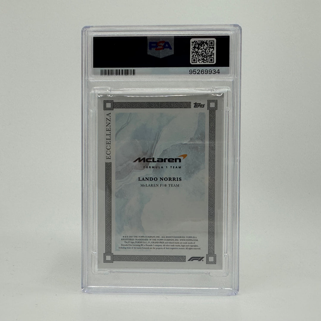 PSA 9 - /49 Lando Norris - Blue - 2023 Topps Eccellenza