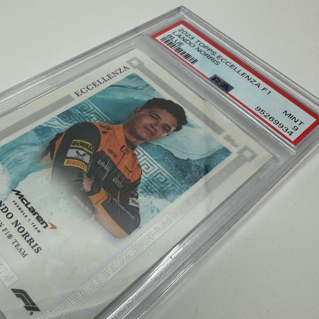 PSA 9 - /49 Lando Norris - Blue - 2023 Topps Eccellenza