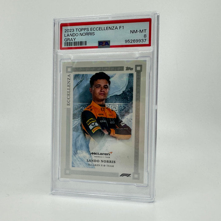PSA 8 - 34/75 Lando Norris - Gray - 2023 Topps Eccellenza F1