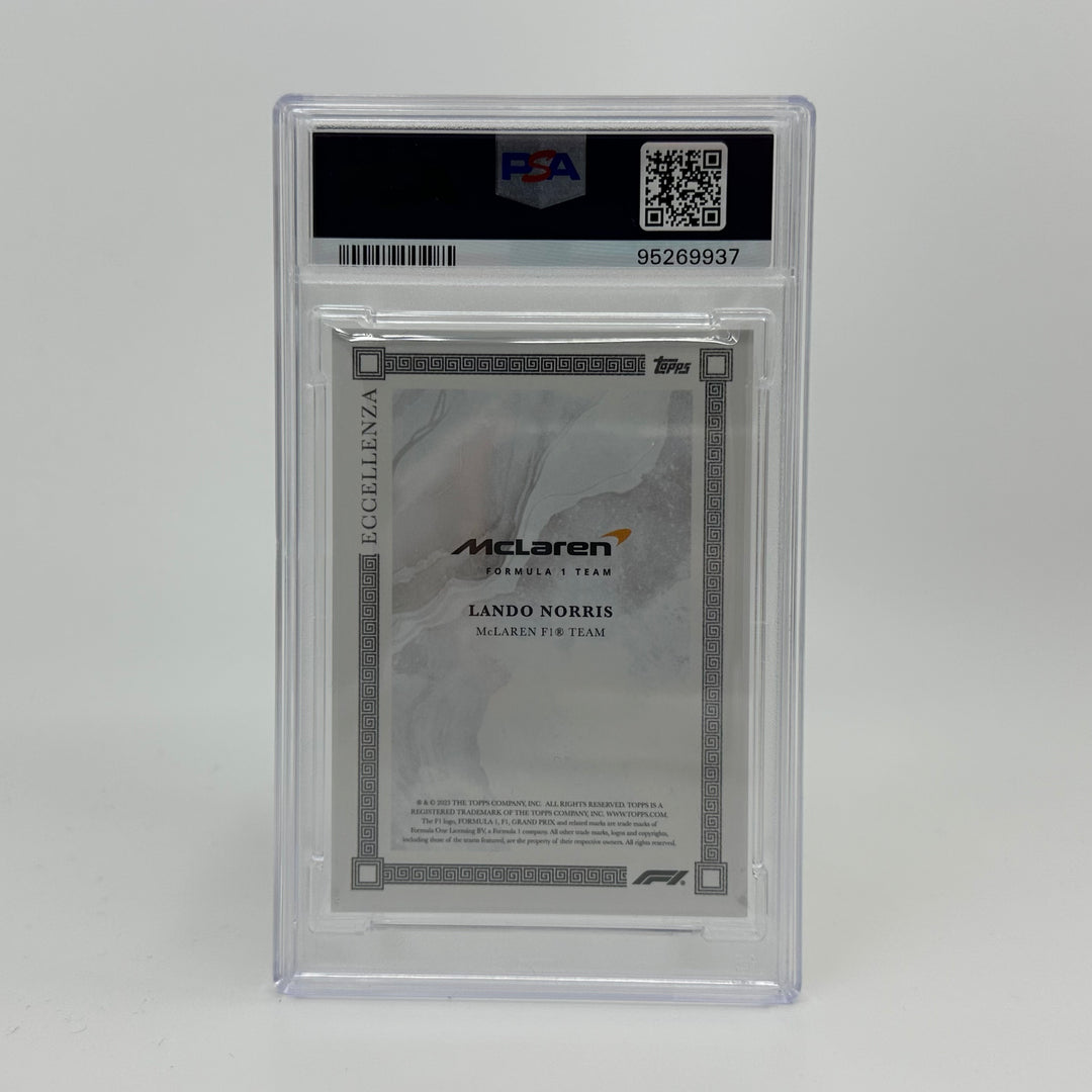 PSA 8 - 34/75 Lando Norris - Gray - 2023 Topps Eccellenza F1