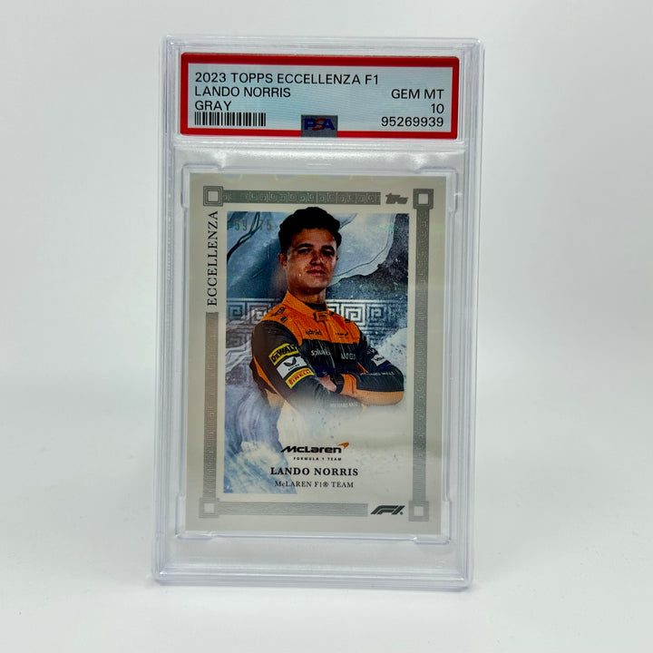 PSA 10 - 59/75 Lando Norris - Gray - 2023 Topps Eccellenza F1