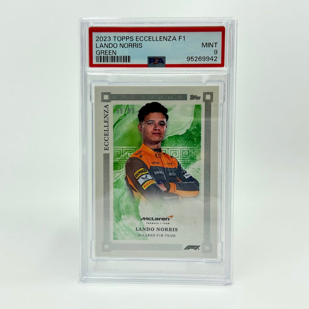 PSA 9 - /99 Lando Norris - Green - 2023 Topps Eccellenza