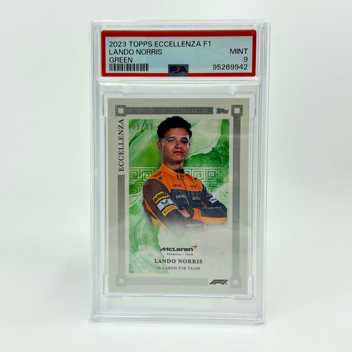 PSA 9 - /99 Lando Norris - Green - 2023 Topps Eccellenza