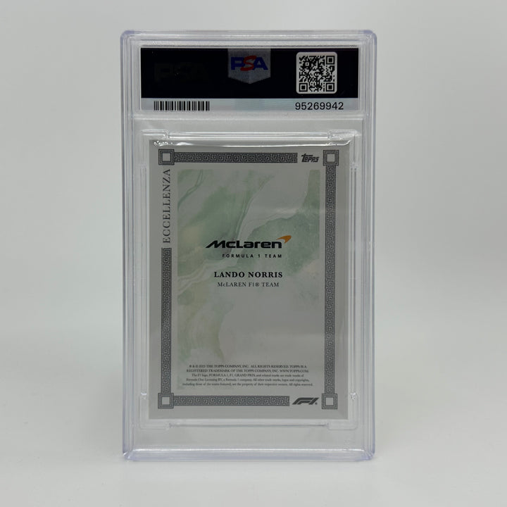 PSA 9 - /99 Lando Norris - Green - 2023 Topps Eccellenza