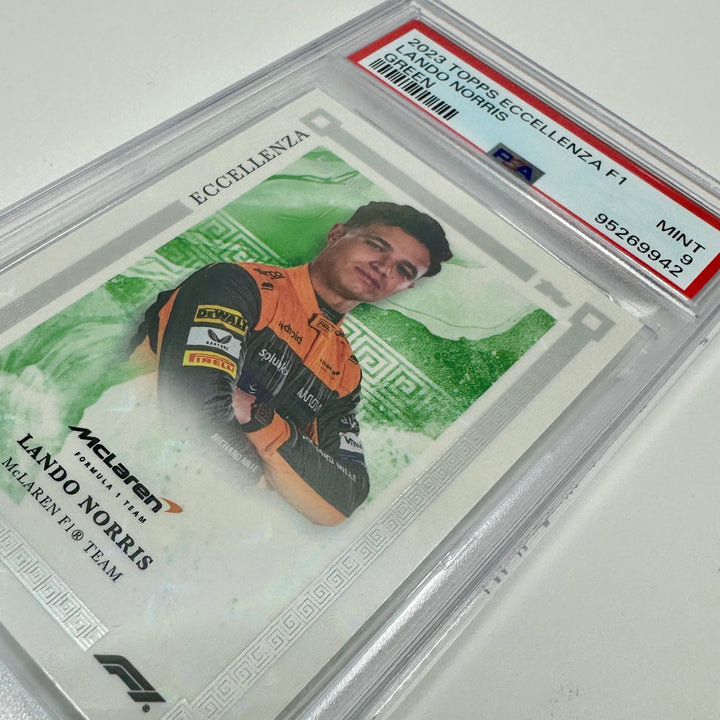 PSA 9 - /99 Lando Norris - Green - 2023 Topps Eccellenza