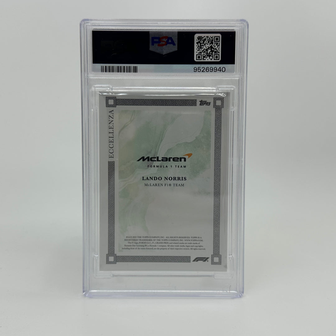 PSA 10 - 40/99 Lando Norris - Green - 2023 Topps Eccellenza
