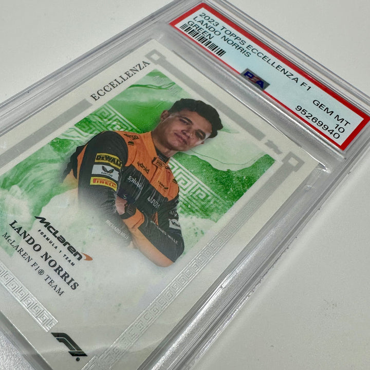 PSA 10 - 40/99 Lando Norris - Green - 2023 Topps Eccellenza