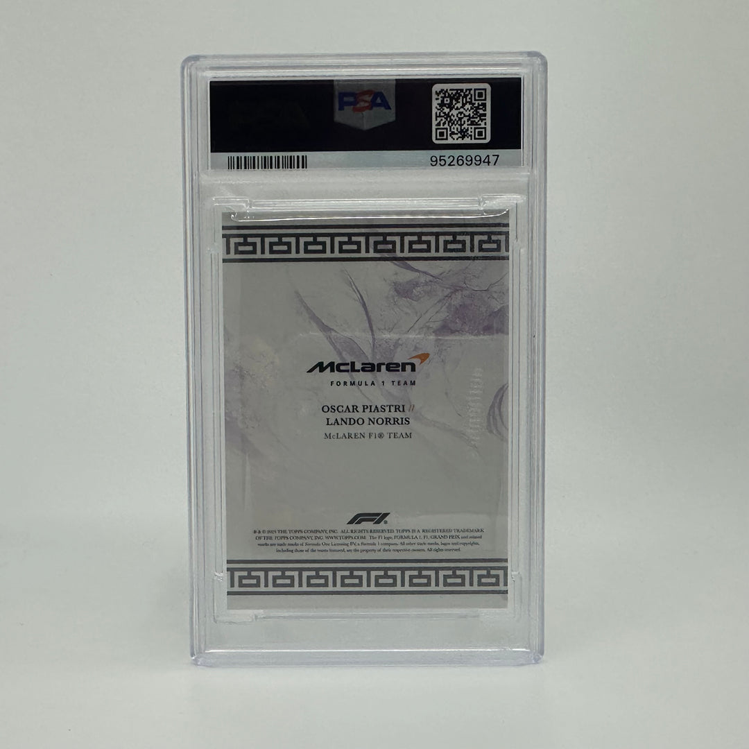 PSA 8 - /25 Norris/Piastri - McLaren F1 Team - Purple - 2023 Eccellenza La Squadra