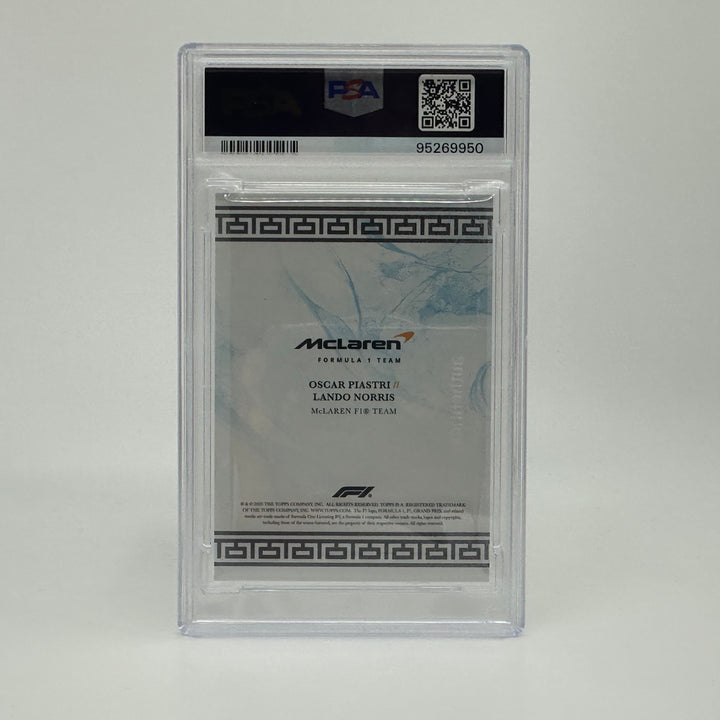 PSA 8 - 42/49 Norris/Piastri - McLaren F1 Team - Blue - 2023 Eccellenza La Squadra