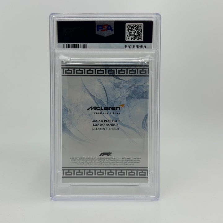PSA 9 - /75 Norris/Piastri - McLaren F1 Team - Gray - 2023 Eccellenza La Squadra