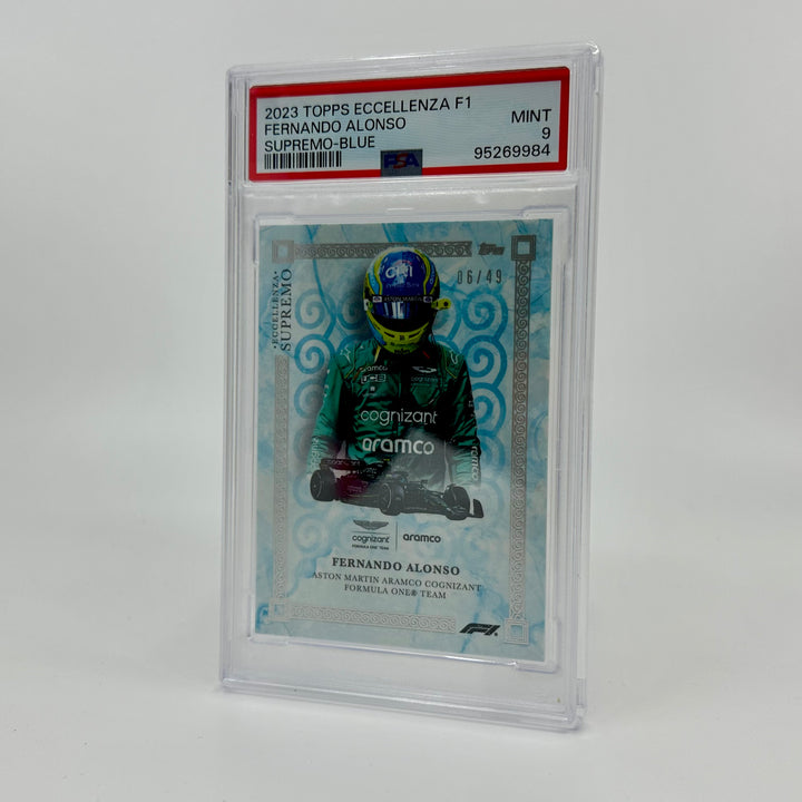 PSA 9 - 06/49 - Fernando Alonso - Blue - 2023 Topps Eccellenza Supremo