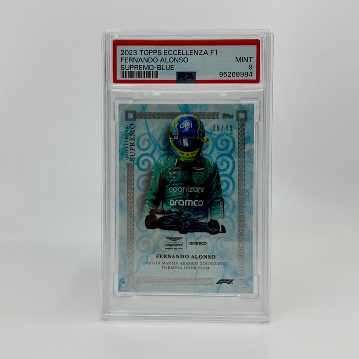 PSA 9 - 06/49 - Fernando Alonso - Blue - 2023 Topps Eccellenza Supremo