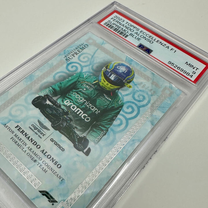 PSA 9 - 06/49 - Fernando Alonso - Blue - 2023 Topps Eccellenza Supremo