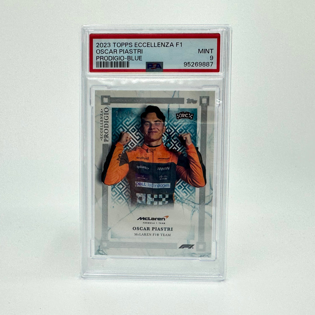 PSA 9 - 20/49 Oscar Piastri - Blue - 2023 Eccellenza Prodigio