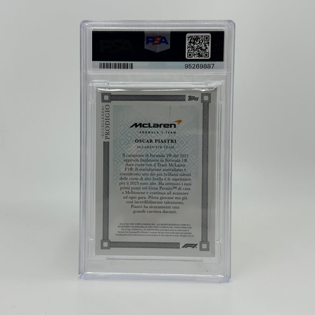 PSA 9 - 20/49 Oscar Piastri - Blue - 2023 Eccellenza Prodigio