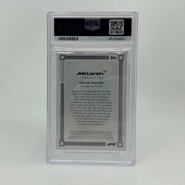 PSA 9 - 20/49 Oscar Piastri - Blue - 2023 Eccellenza Prodigio