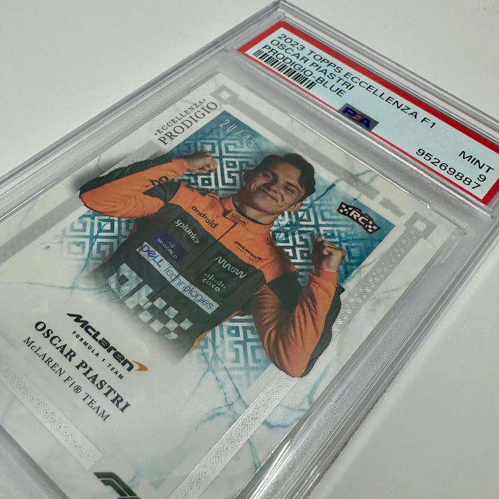 PSA 9 - 20/49 Oscar Piastri - Blue - 2023 Eccellenza Prodigio