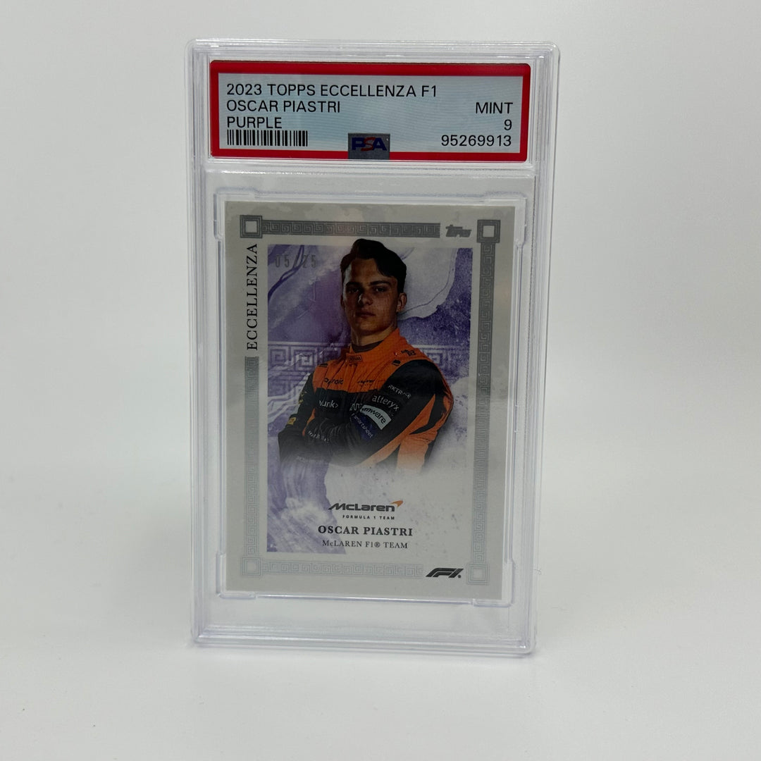 PSA 9 - /25 Oscar Piastri - Purple - 2023 Topps Eccellenza F1