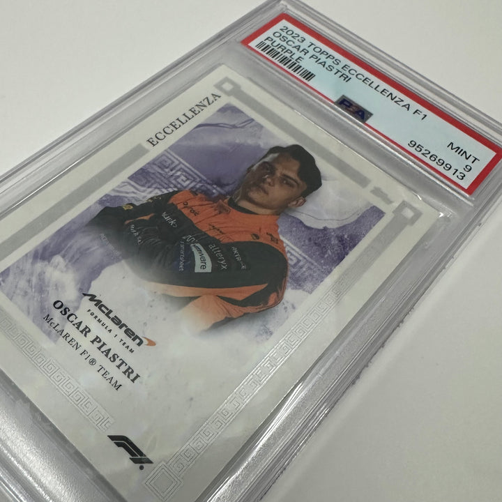 PSA 9 - /25 Oscar Piastri - Purple - 2023 Topps Eccellenza F1