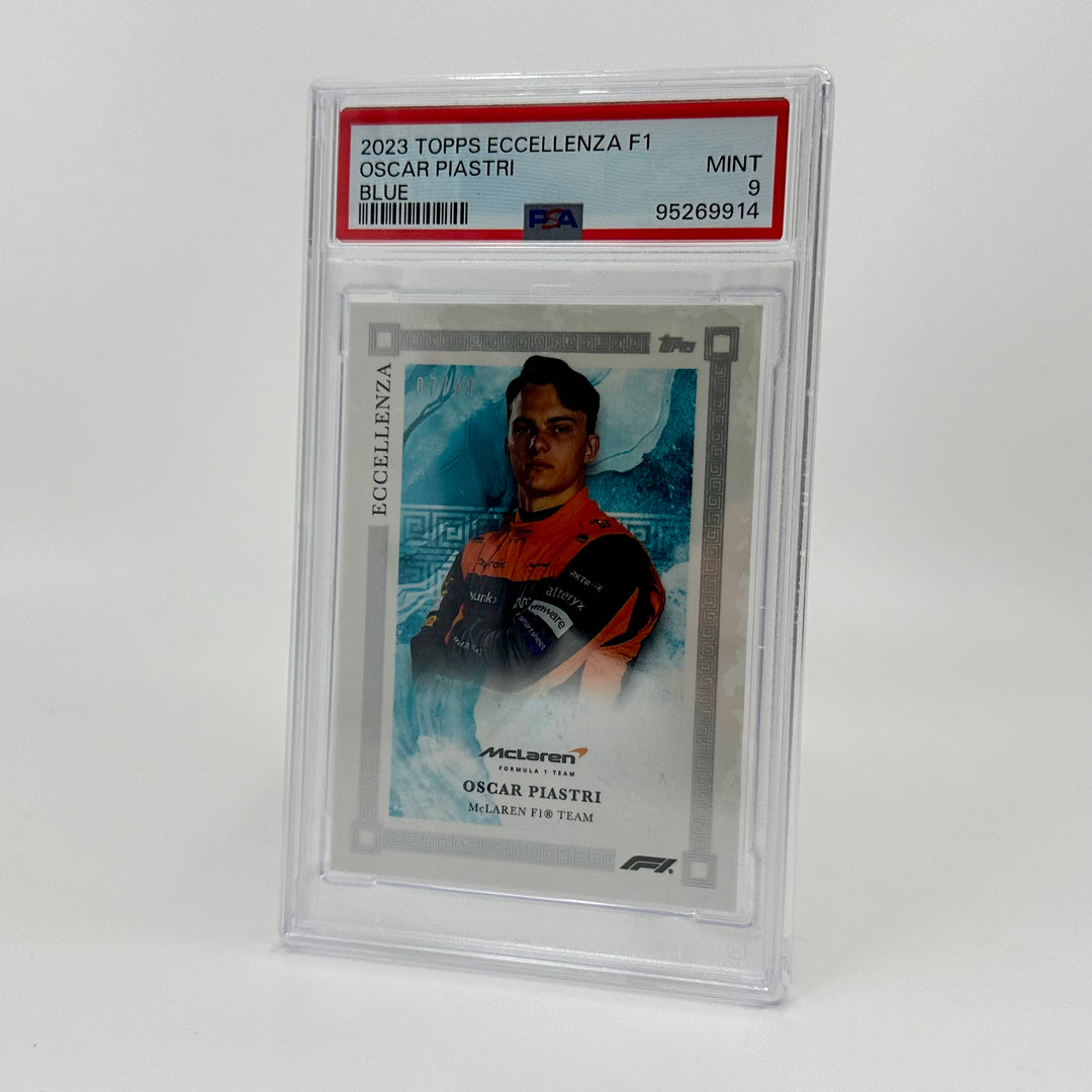 PSA 9 - /49 Oscar Piastri - Blue - 2023 Topps Eccellenza F1