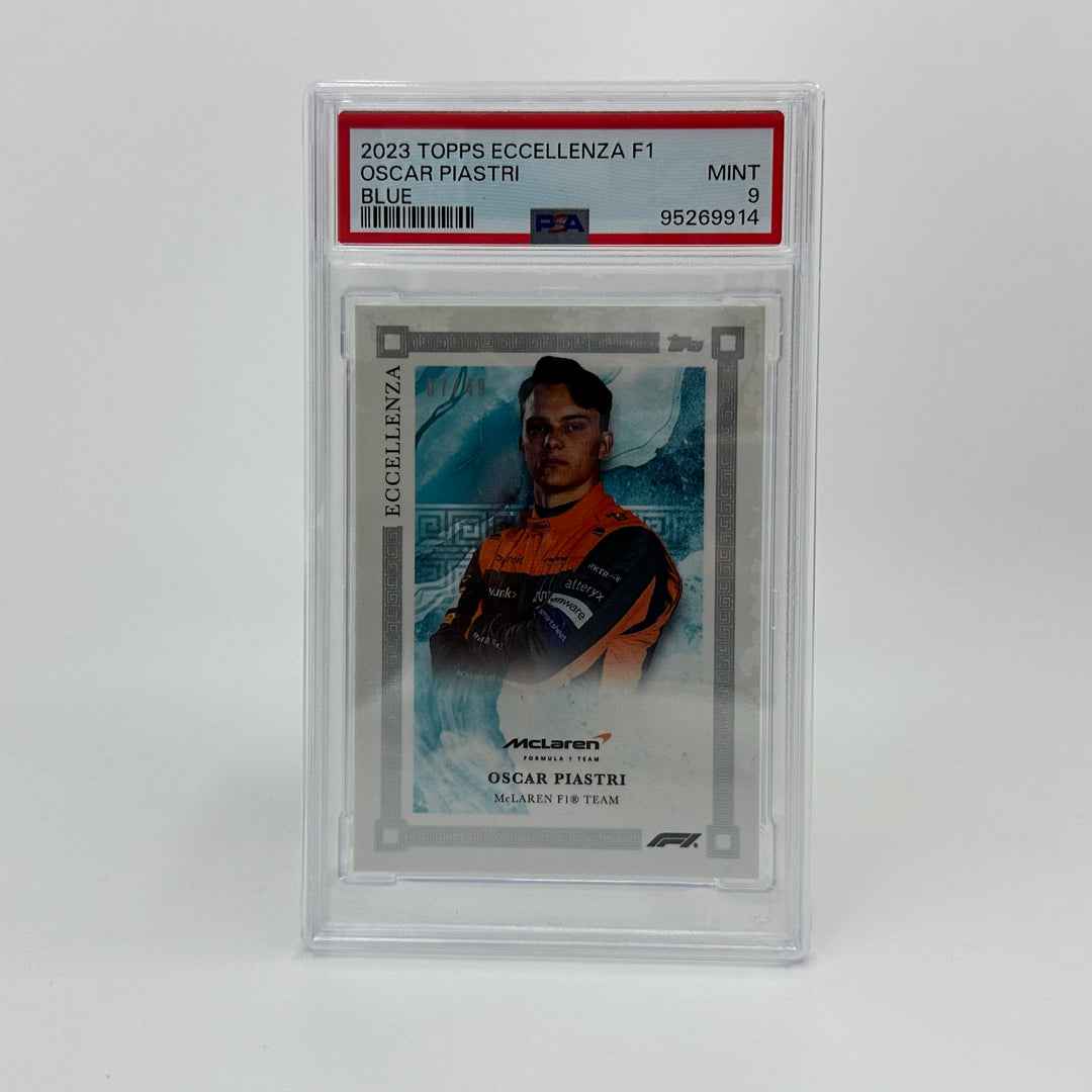 PSA 9 - /49 Oscar Piastri - Blue - 2023 Topps Eccellenza F1
